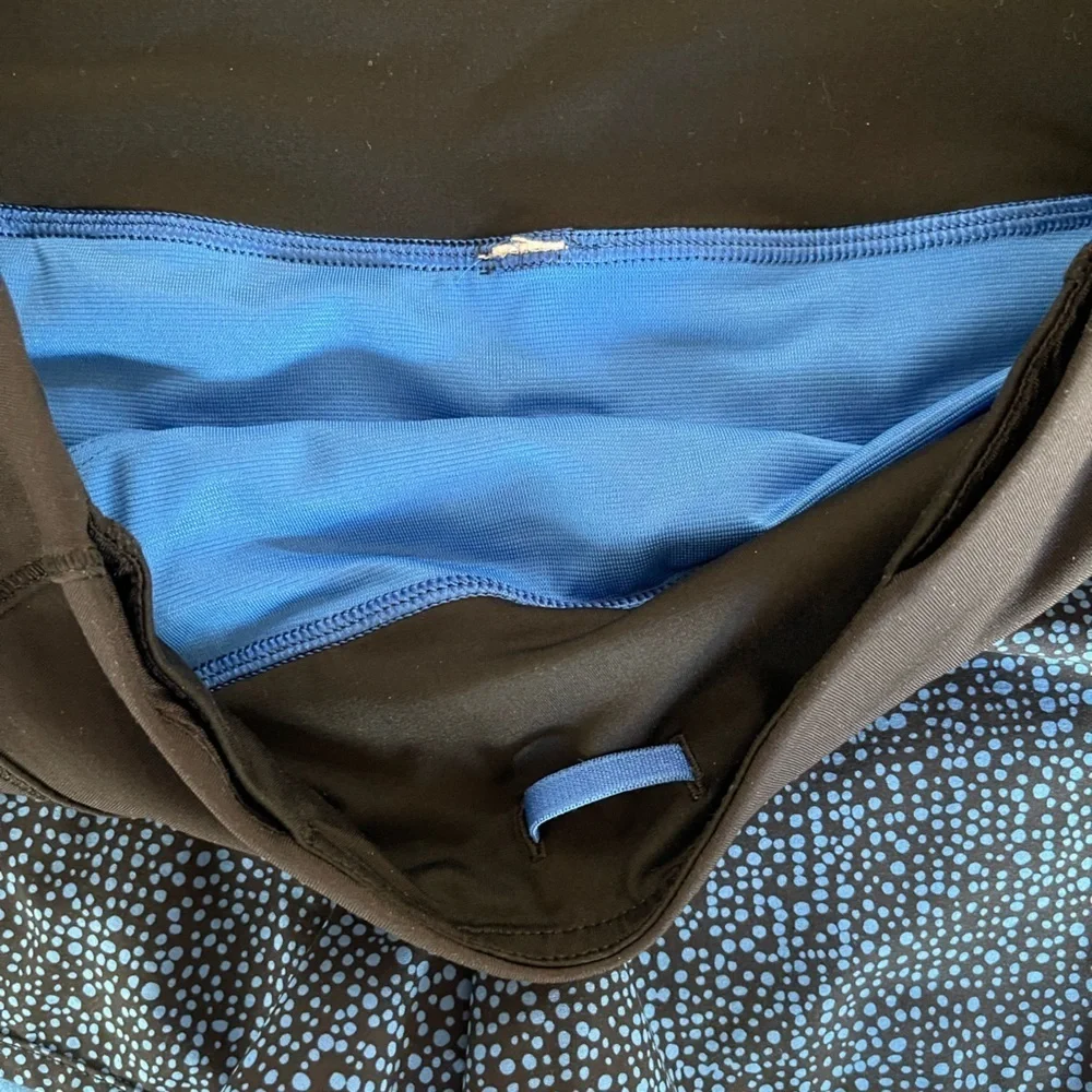 Lululemon Run Times Short Bubbles Pipe Dream Blue Black running shorts